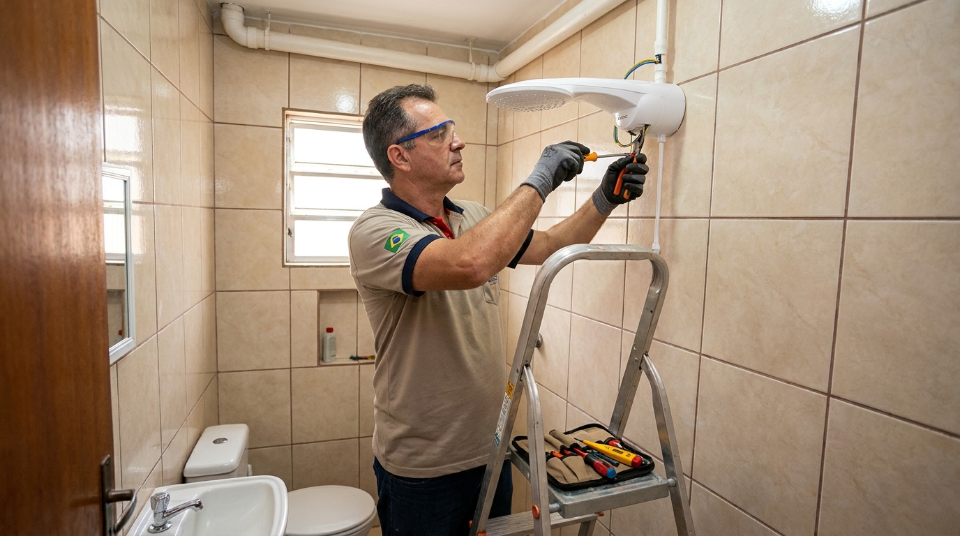 Instalação com pressurizador em Curitiba-PR